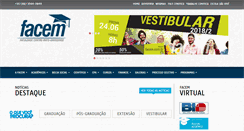 Desktop Screenshot of facem.com.br