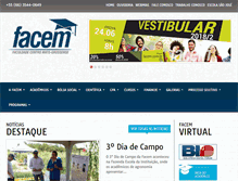 Tablet Screenshot of facem.com.br